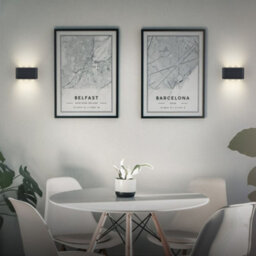 Briloner Black Wall Light Led Rechargeable Cordless 150Lm Up And Down 2700K Hallway Bedroom 175X90X45mm - thumbnail 8