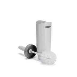Croydex Plastic Toilet Brush White & Grey - thumbnail 3