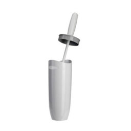 Croydex Plastic Toilet Brush White & Grey - thumbnail 2