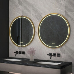 Mirror Led Rea Led P11397 mmj 80Cm Rose Gold, Glass - thumbnail 5