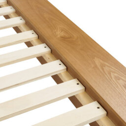 Beliani Bed With Led Faux Leather Zen 180 X 200 Cm (Eu Super King) Natural Ash Wood - thumbnail 8
