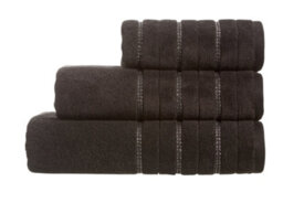 Glitz Cotton Bath Towel - Black