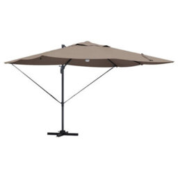 Berkfield Modern Cantilever Roma Parasol Taupe, Black 352 X 251 X 265 Cm