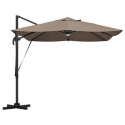 Berkfield Modern Cantilever Roma Parasol Taupe, Black 352 X 251 X 265 Cm - thumbnail 7