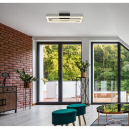 Luminosa Lighting Luminosa Highway Integrated Led Semi Flush Ceiling Light Matt Silver 2X Led 4000K - thumbnail 7