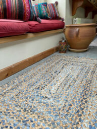 Second Nature Online Jeannie Rectangular Kids Rug Ethical Source With Recycled Denim / 75 Cm X 120 Cm - thumbnail 5