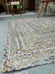 Second Nature Online Jeannie Rectangular Kids Rug Ethical Source With Recycled Denim / 75 Cm X 120 Cm - thumbnail 6