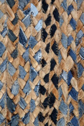 Second Nature Online Jeannie Rectangular Kids Rug Ethical Source With Recycled Denim / 75 Cm X 120 Cm - thumbnail 2