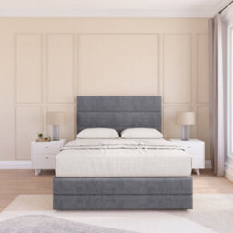 "Sloomy 5Ft Monaco Divan Bed Base Armour Coinston ,no Drawers, 12"" Footboard & 26"" Struts Headboard - King" - thumbnail 2