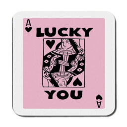 Benjamin Tate Design Placemat Coaster Set Designer Artwork Pink Card Motif With Wood Bottom Limited Edition - thumbnail 3