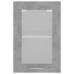 Walplus Hanging Glass Cabinet Lyon Concrete Grey 40X31X60 Cm Engineered Wood - thumbnail 7