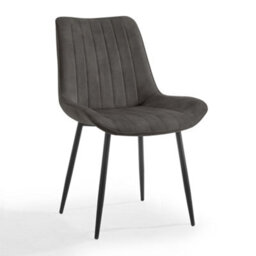 Home Detail Georgia Dining Chair Set Of 2, Grey Velvet - thumbnail 2