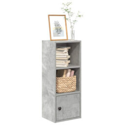 Berkfield Bookcase Concrete Grey 31X24X77 Cm Engineered Wood