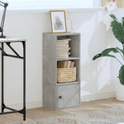 Berkfield Bookcase Concrete Grey 31X24X77 Cm Engineered Wood - thumbnail 3
