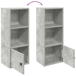 Berkfield Bookcase Concrete Grey 31X24X77 Cm Engineered Wood - thumbnail 8