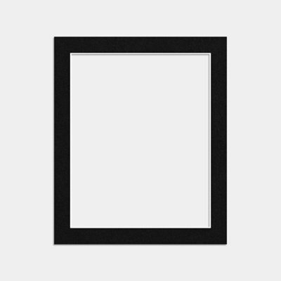 Ak Frames 12X10 Black Picture Mounts To Fit 10X8 Aperture Size - Mount Board Only (No Frame Included) - image 1