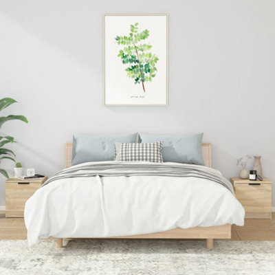 Berkfield Bedside Cabinets 2 Pcs Sonoma Oak 40X39X40 Cm - image 1