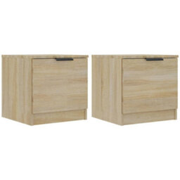Berkfield Bedside Cabinets 2 Pcs Sonoma Oak 40X39X40 Cm - thumbnail 2