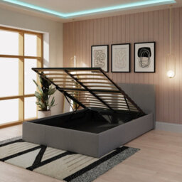 Gfw End Lift Ottoman Bed 150Cm King Size Grey