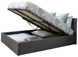 Gfw End Lift Ottoman Bed 150Cm King Size Grey - thumbnail 2