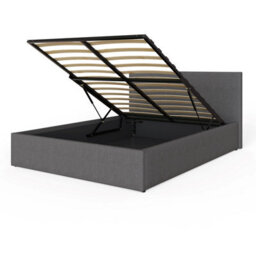 Gfw End Lift Ottoman Bed 150Cm King Size Grey - thumbnail 4