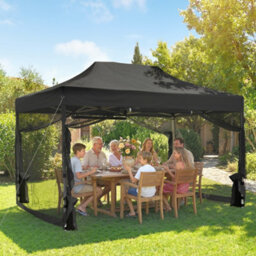 Outsunny 3 X 4.5 M Pop Up Gazebo With Mesh, Heavy Duty Party Tent Marquee - thumbnail 1