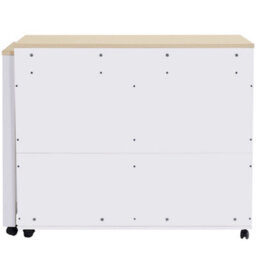 Matteo Modern Extendable Kitchen Island Bar Table - 118-180Cm - White/grey - thumbnail 6