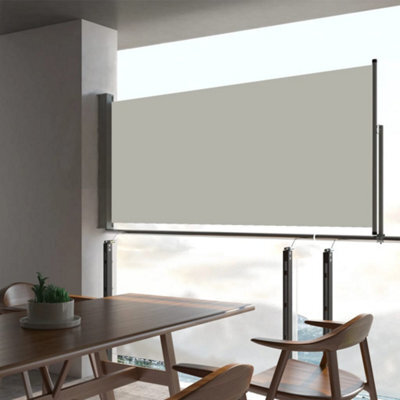 Berkfield Patio Retractable Side Awning 60X300 Cm Cream - image 1
