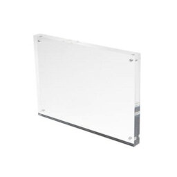 Deflecto Yearntree Deflecto 15mm A6 Magnetic Double Sided Acrylic Display Block Photo Frame, Clear, Transparent, Picture Display, (150 X 105 X 15mm) - thumbnail 2