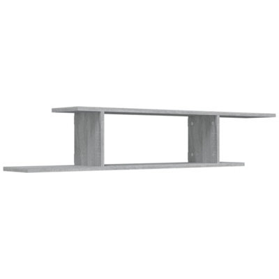 Vidaxl Wall-Mounted Tv Shelf Grey Sonoma 125X18X23 Cm Engineered Wood - image 1