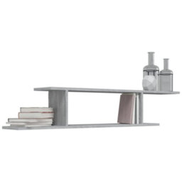 Vidaxl Wall-Mounted Tv Shelf Grey Sonoma 125X18X23 Cm Engineered Wood - thumbnail 4