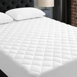 Ameha Mattress Protector Deep 30Cm Fitted Stretch Skirt Quilted Mattress Microfiber Fitted Mattress Cover Super King (180X200Cm) - thumbnail 3