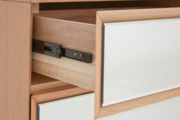 Orsina 6 Drawer Chest With Pine Frame,mirrored Finish Storage Unit For Bedroom,contemporary 6 Compartment Chest - thumbnail 5
