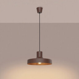 Sollux Lighting Bilo Steel Brown 1 Lights Modern Pendant Lamps - thumbnail 3