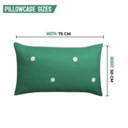Ameha Print Duvet Cover 3 Piece Set Green & White Dotted Pattern Anti Allergic Microfiber King (230X220Cm) - thumbnail 7