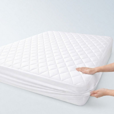 Aspire Homeware Quilted Mattress Protector, Water-Resistant & Hypoallergenic, 30Cm Deep Elastic Fit, King 150X200Cm - image 1