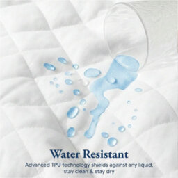 Aspire Homeware Quilted Mattress Protector, Water-Resistant & Hypoallergenic, 30Cm Deep Elastic Fit, King 150X200Cm - thumbnail 4