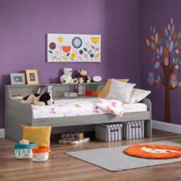 Grace Grey Oak Wooden Day Bed Frame - 3Ft Single - thumbnail 1