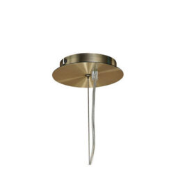 Luminosa Lighting Luminosa Ninette Pendant 4 Light E27, Antique Brass With Ivory White Shades - thumbnail 3