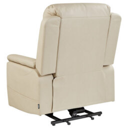 Wyld And Coco Luxora Electric Recliner Armchair With Four-Zone Massage, Heater, Usb And Lift-Assist - Beige Faux Leather - thumbnail 6