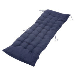 Living And Home Dark Blue Garden Bench Sun Lounger Chair Seat Pad Cushion L 160 X W 50 Cm