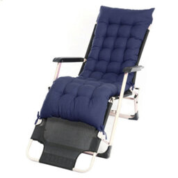 Living And Home Dark Blue Garden Bench Sun Lounger Chair Seat Pad Cushion L 160 X W 50 Cm - thumbnail 5
