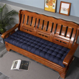 Living And Home Dark Blue Garden Bench Sun Lounger Chair Seat Pad Cushion L 160 X W 50 Cm - thumbnail 4