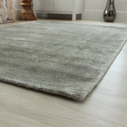 Plain Grey Modern Handmade Rug For Dining Room Bedroom & Living Room-100Cm X 150Cm - thumbnail 2
