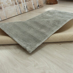 Plain Grey Modern Handmade Rug For Dining Room Bedroom & Living Room-100Cm X 150Cm - thumbnail 3