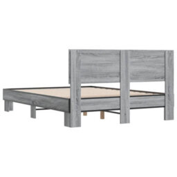 Berkfield Bed Frame Without Mattress Grey Sonoma 120X200 Cm - thumbnail 6
