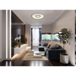Luminosa Lighting Luminosa Cara Integrated Led Semi Flush Ceiling Light Grey Matt Led 3000K - thumbnail 7