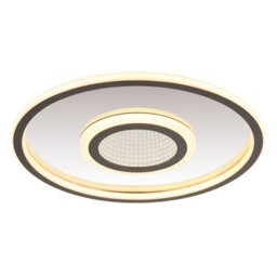 Luminosa Lighting Luminosa Cara Integrated Led Semi Flush Ceiling Light Grey Matt Led 3000K - thumbnail 1