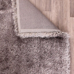 Silver Handmade Luxurious Plain Shaggy Sparkle Easy To Clean Rug For Living Room, Bedroom - 80Cm X 150Cm - thumbnail 7