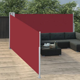Walplus Retractable Side Awning Garden Sun Shade Canopy Gazebo For Back Door, Porch, Patio Red 120X1000 Cm - thumbnail 3